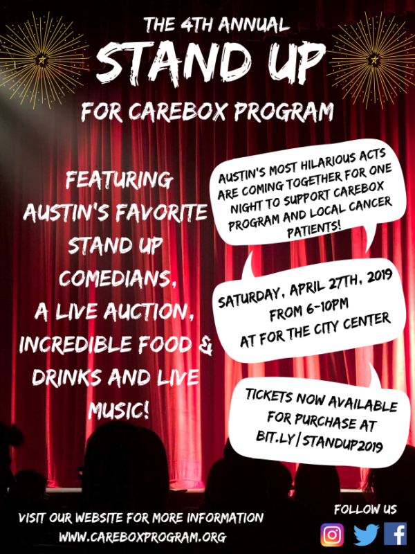 4th Annual Stand Up or CareBOX Program Flyer